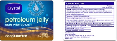 Principal Display &amp; Drug Fact (Petroleum Jelly Cocoa Butter 6oz)